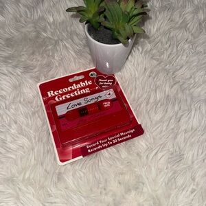 Valentines Day Red Recordable Greeting Cassette